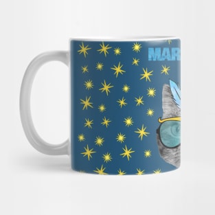 Mardi Gras Blue Cat Mug